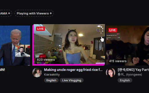 Previews: Pinakamahusay na Twitch, YouTube, at Kick Extension - Screenshot 5