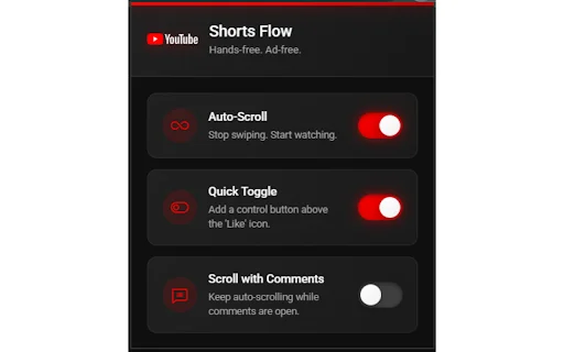 Shorts Flow: Auto Scroll at Ad Skip para sa YouTube – I-download - Screenshot 1