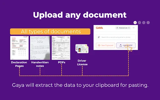 I-download ang Gaya: AI Insurance Automation Extension para sa Iyong Browser - Screenshot 3