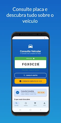 I-download ang Consulta Veicular – Suriin ang Kasaysayan ng Sasakyan - Screenshot 1