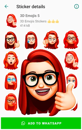 I-download ang Funny Emojis Stickers – Mga Cute na Sticker para sa WhatsApp - Screenshot 4
