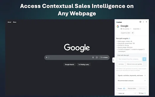 6sense Chrome Extension: Palakasin ang Sales at Leads - Screenshot 2
