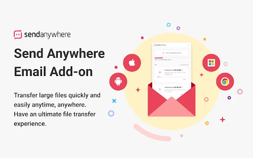 I-download ang Send Anywhere For Gmail – Mabilis na File Transfer - Screenshot 1