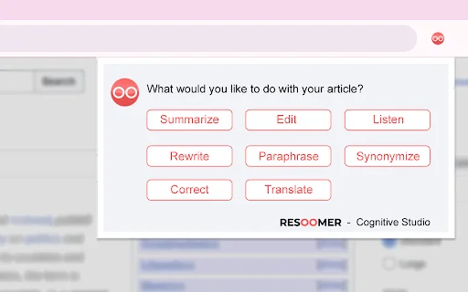 Resoomer – I-summarize ang Web Content sa Isang Click Lang - Screenshot 2
