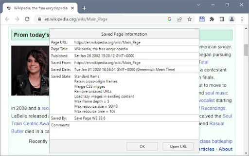 I-download ang Save Page WE para sa Offline na Pagbabasa - Screenshot 4