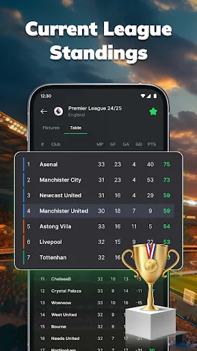 I-download ang Amazic Football Live Scores – Update sa Bawat Laro - Screenshot 5